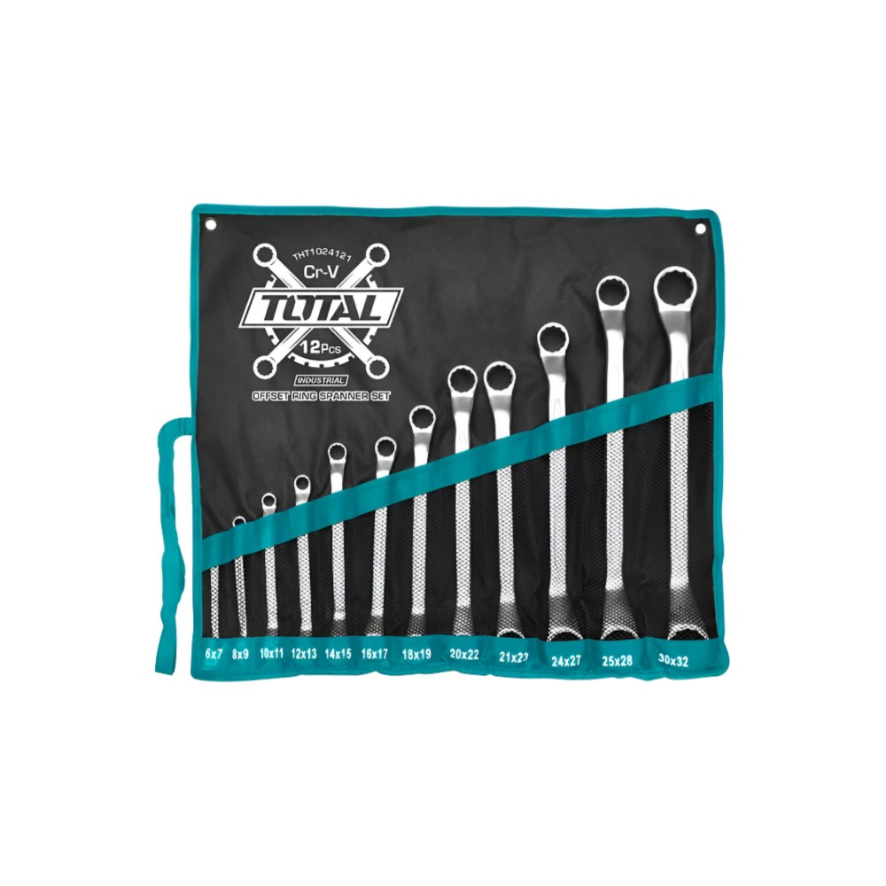 Total 12pcs offset ring spanner set