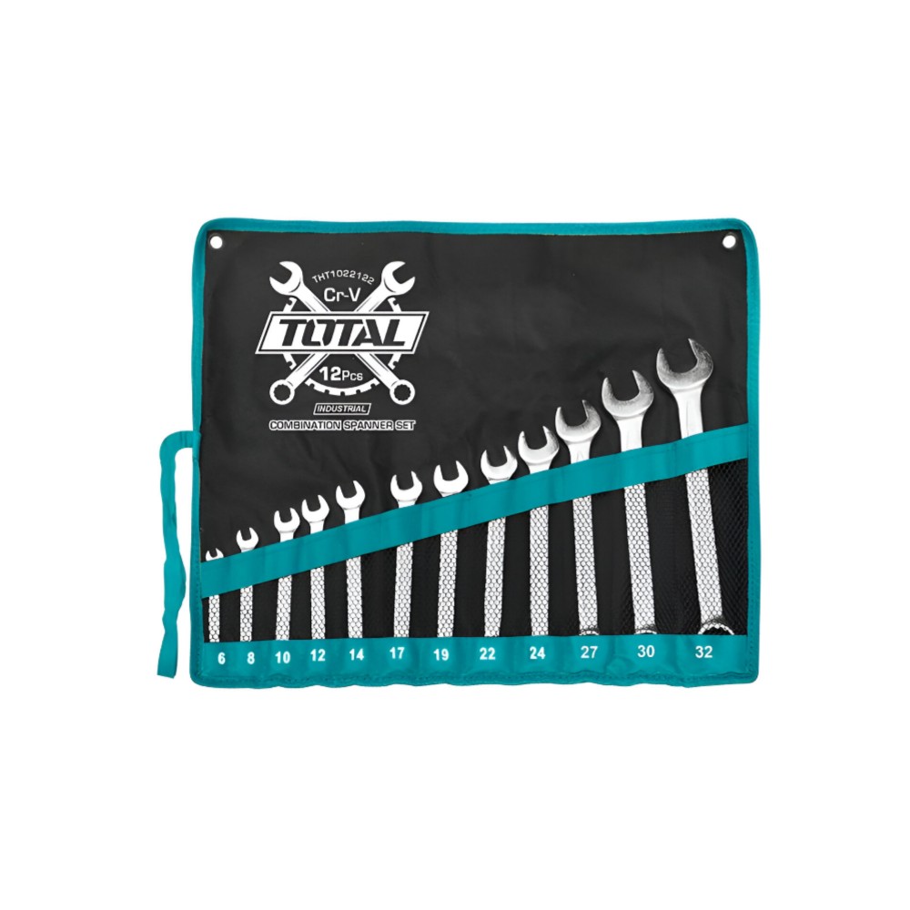 Total 12Pcs combination spanner set