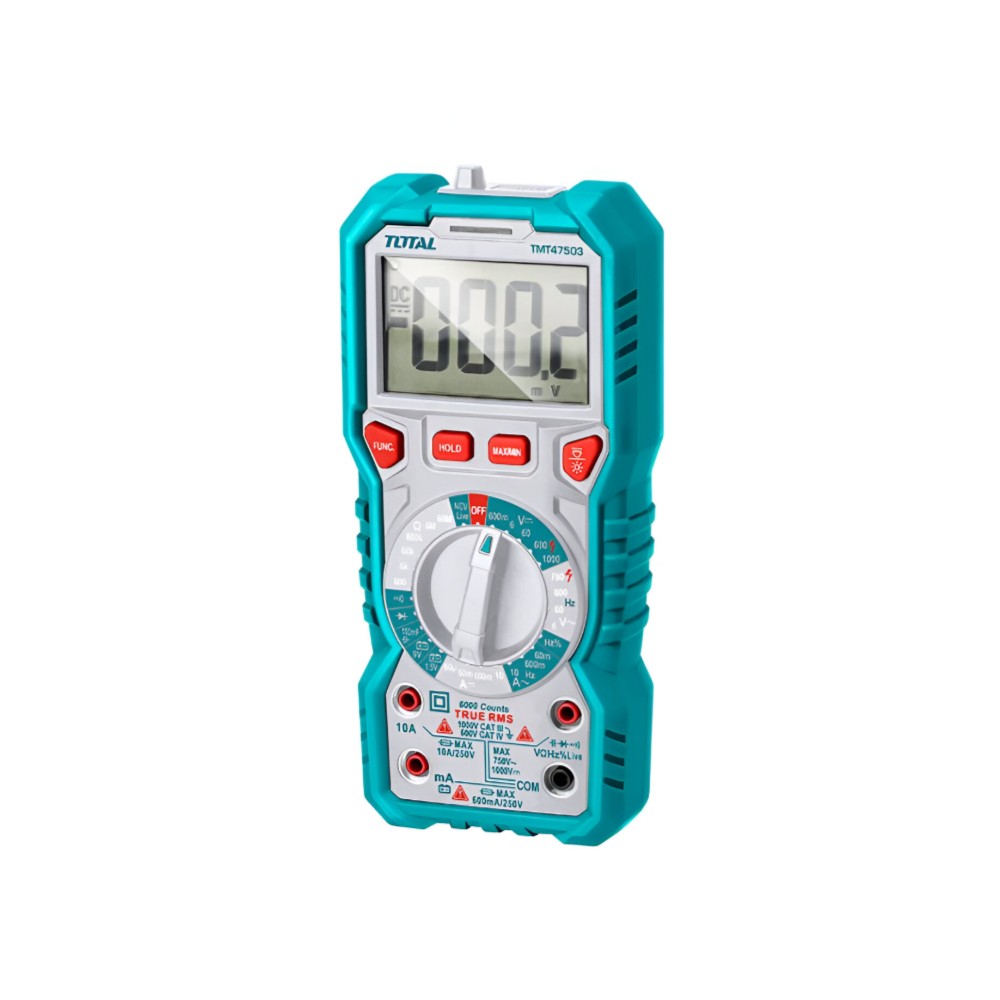 Total 6000 counts true RMS digital multimeter