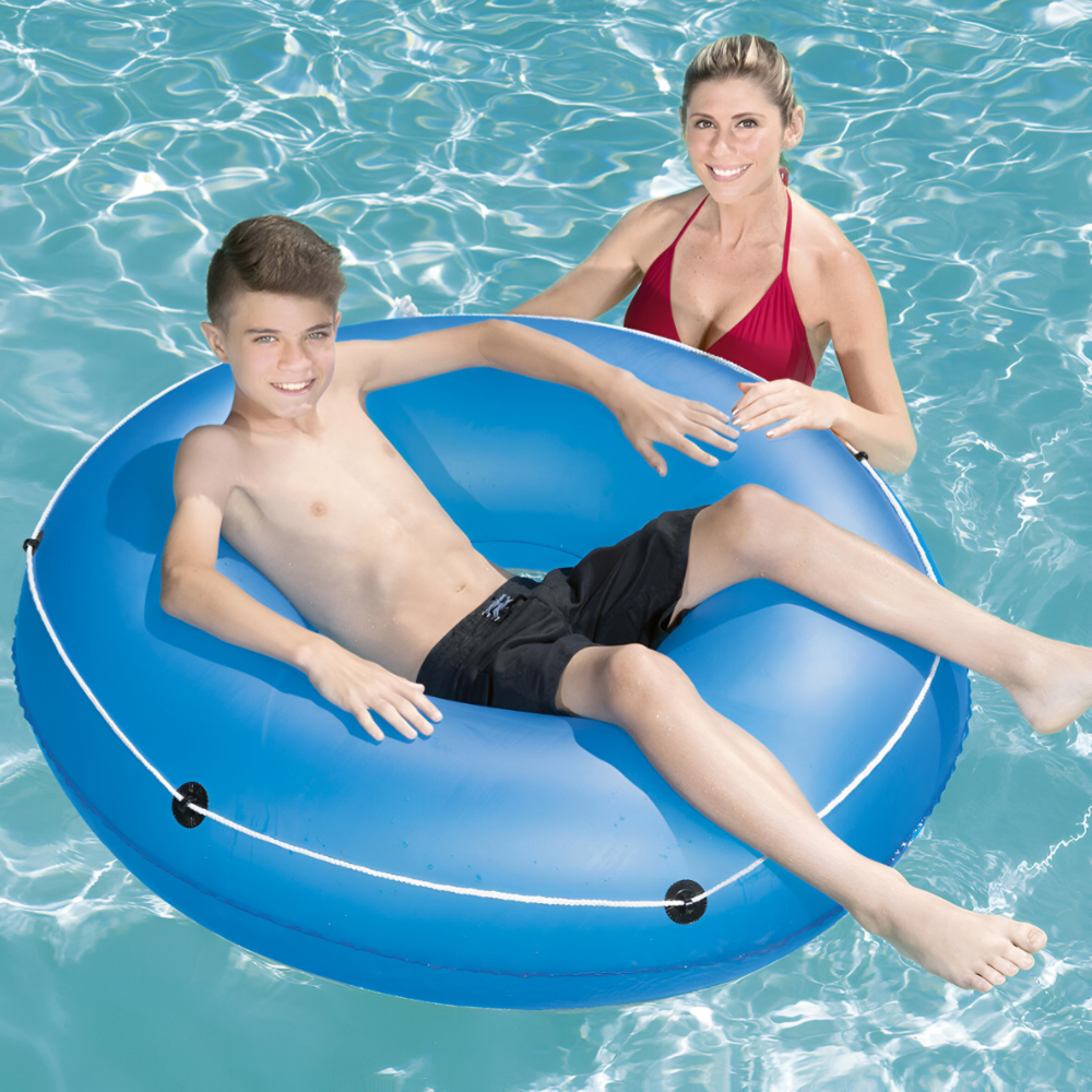 Bestway-Color Blast  swim ring Blue