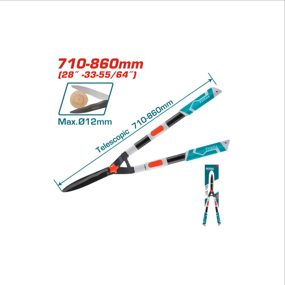 Total Telescopic Hedge Shear 68 - 83cm