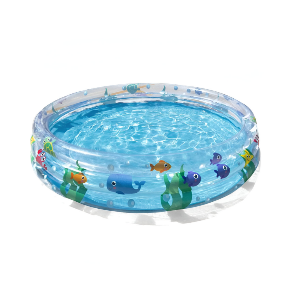 Bestway-Deep Dive transparent 3-ring  round pool