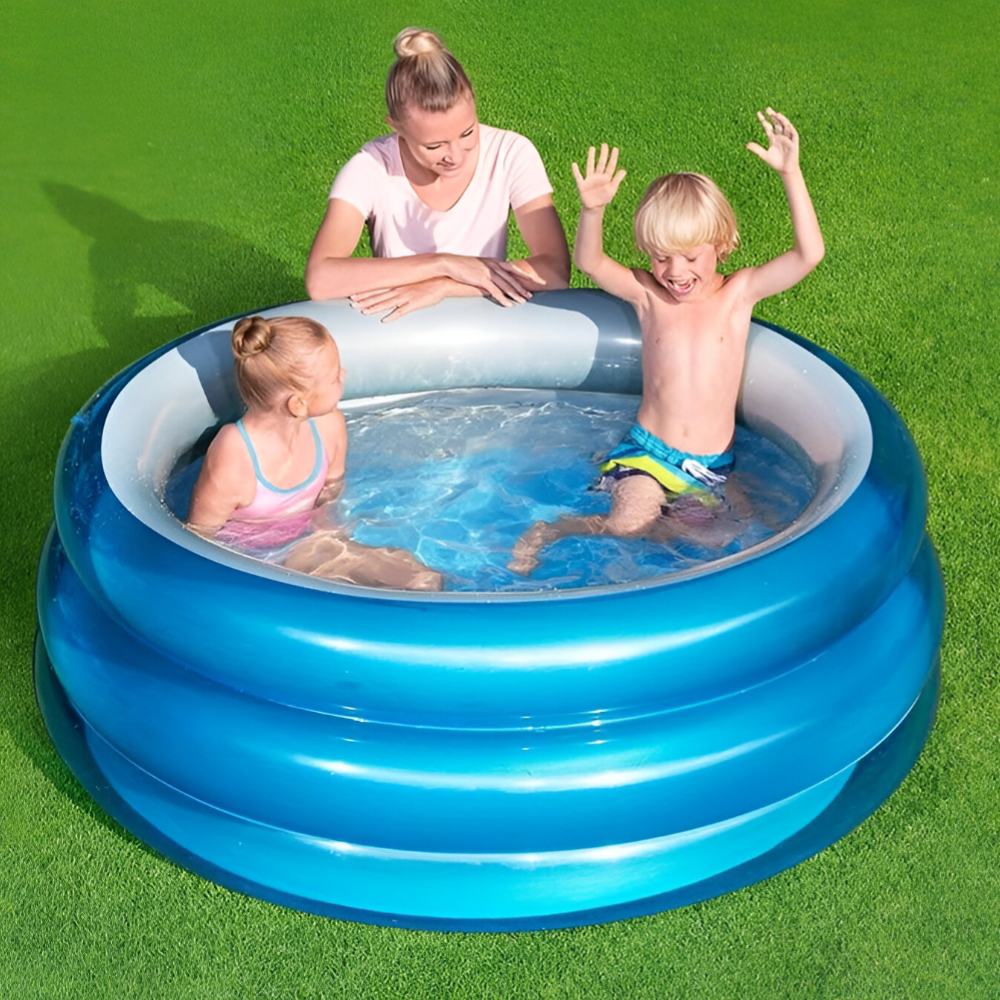 Bestway-Big mettalic 3-ring  round pool