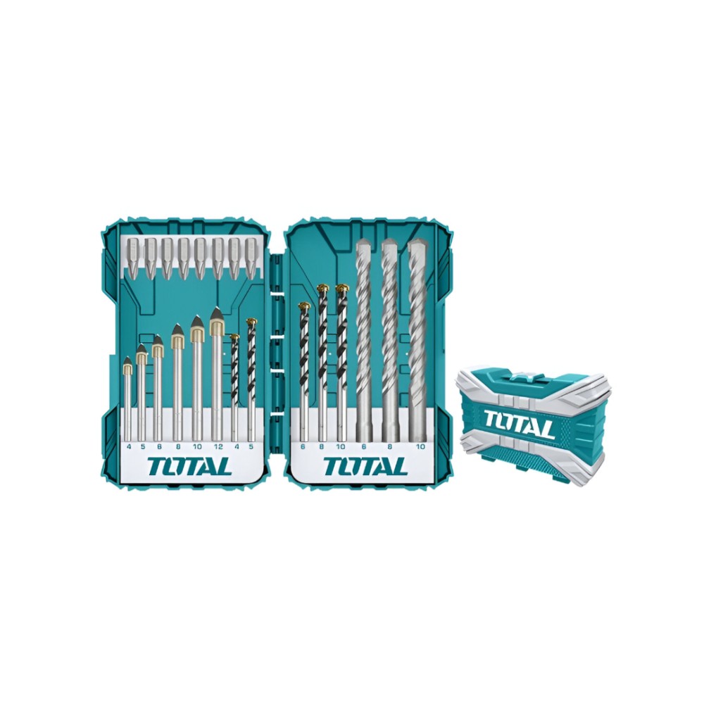 Total 22 Pcs Drill Bits and Screwdriver Bits Set