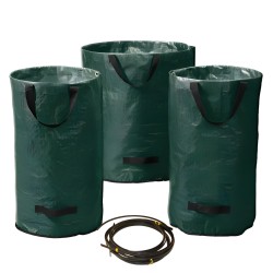 Parkside - Yard Waste Bag Set of 3 with Removable Plastic Ring