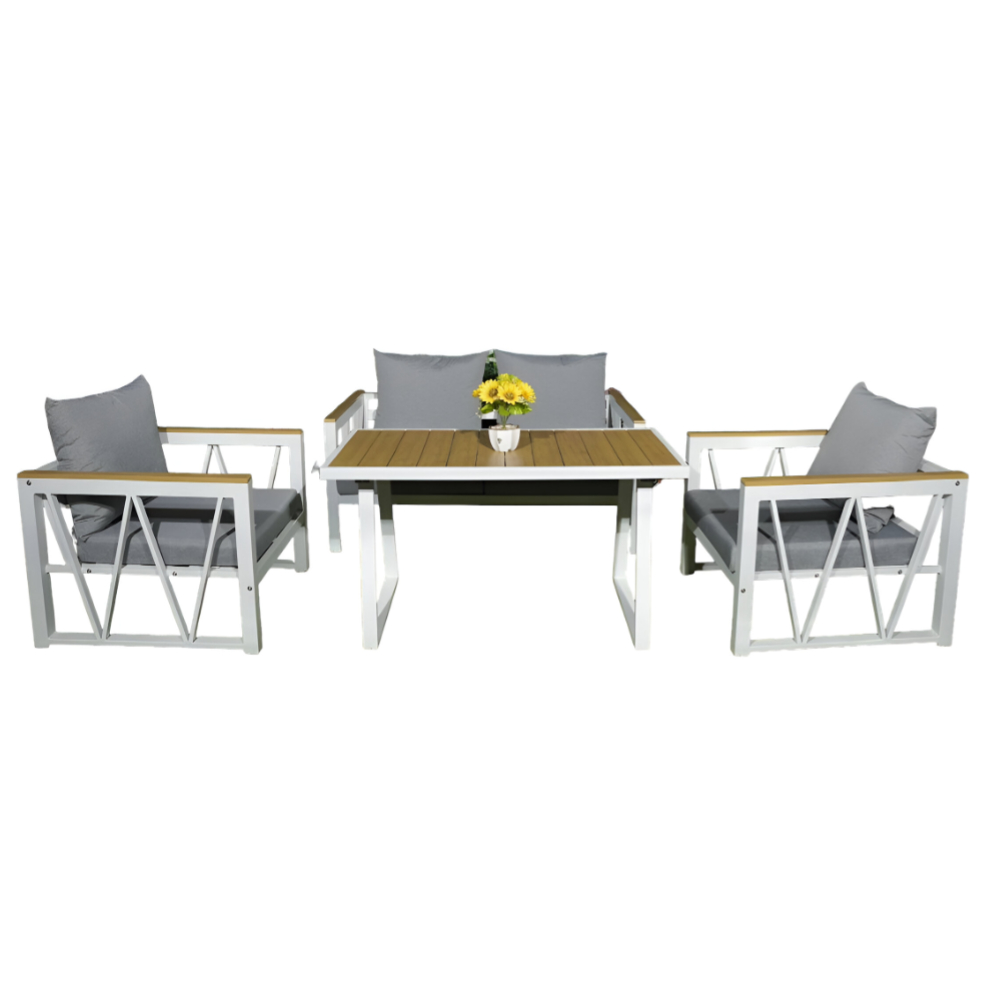 Outdoor Sofa Set - 5 Seaters with Coffee Table