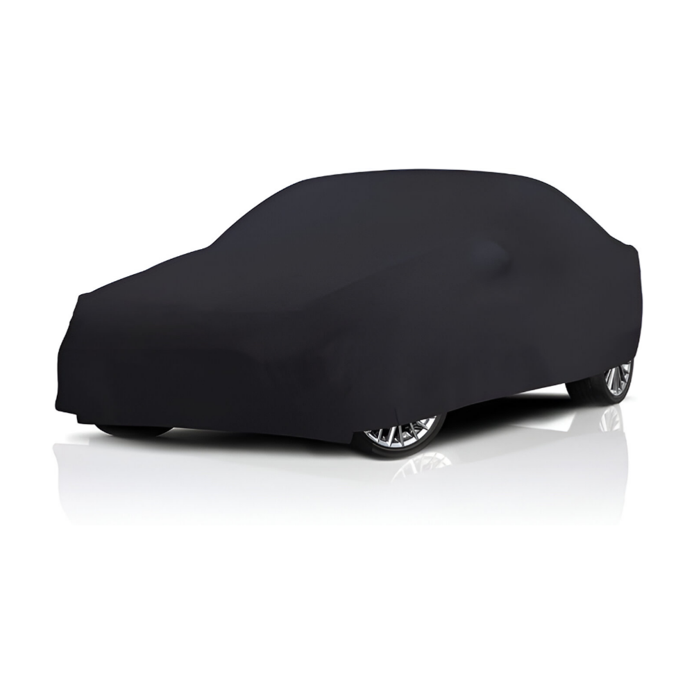 Black Satin Car Cover - L (445 x 178 x 127 cm)