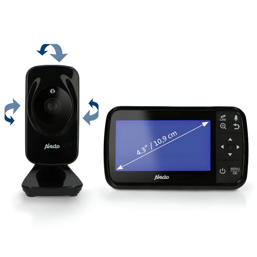 Alecto  - Video baby monitor with 4.3 inch colour display, (50m to 300m)