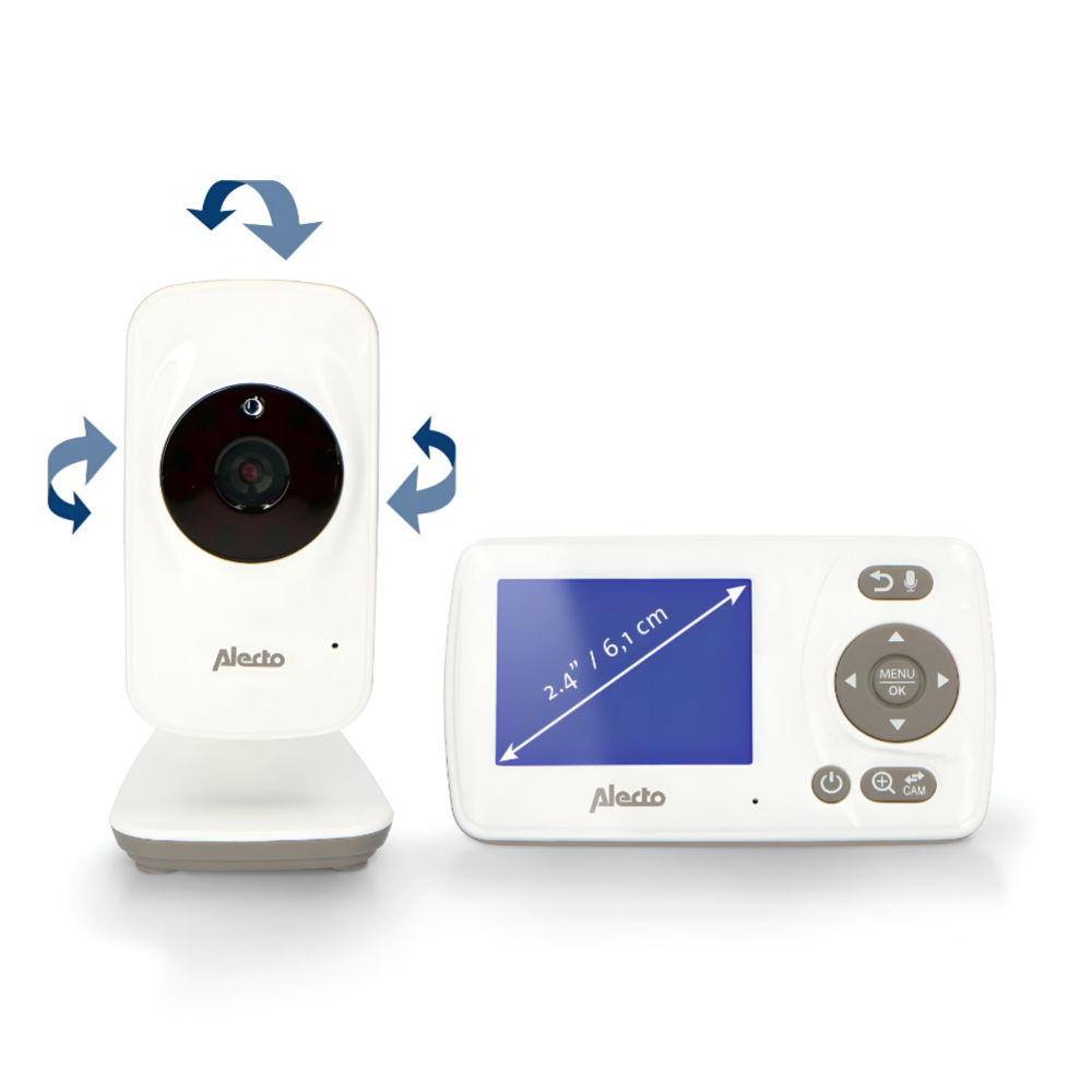 Alecto - Video baby monitor with 2.4 inch colour display (50m inside , 300m outside )