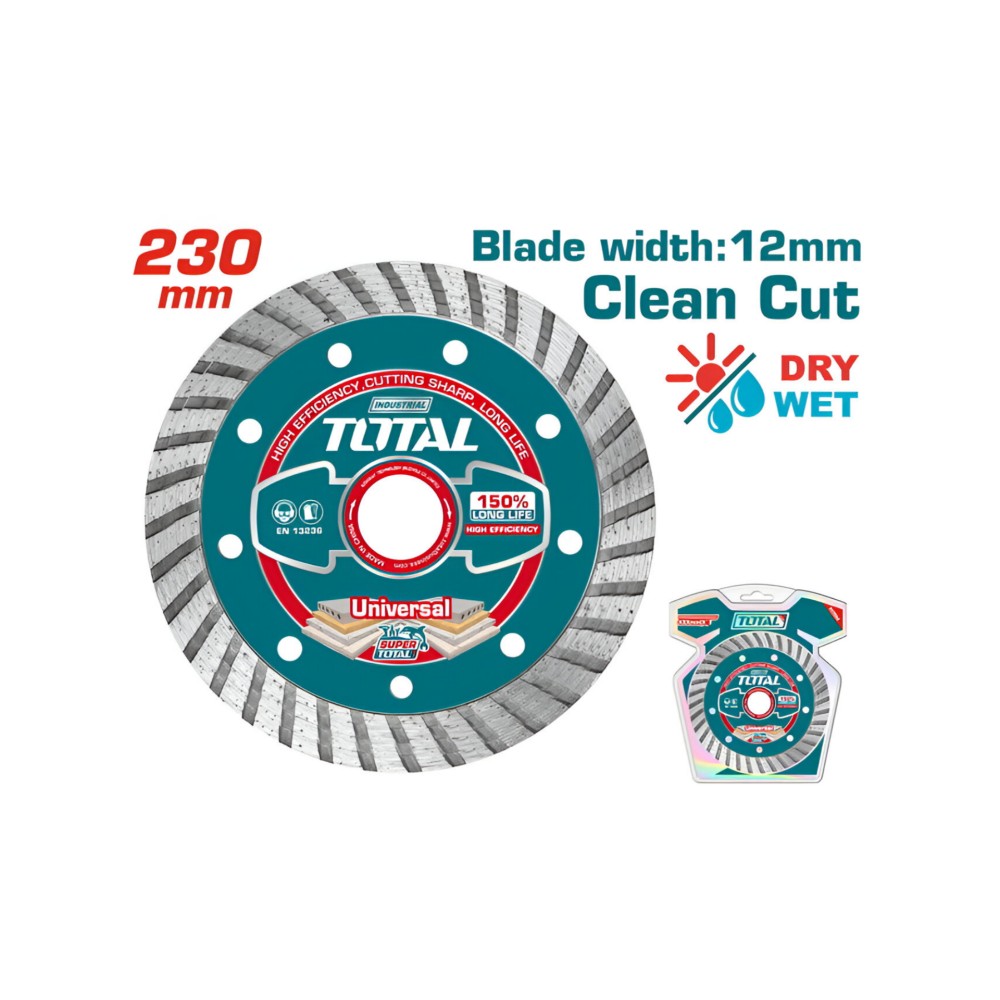 Total Diamond Disc Universal Turbo 230 X 22.2mm