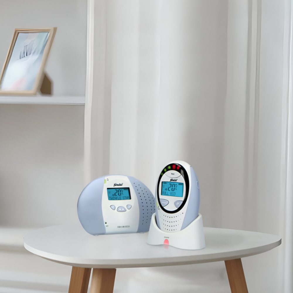 Alecto - Full Eco Dect baby monitor with display (from 50m to 300m)