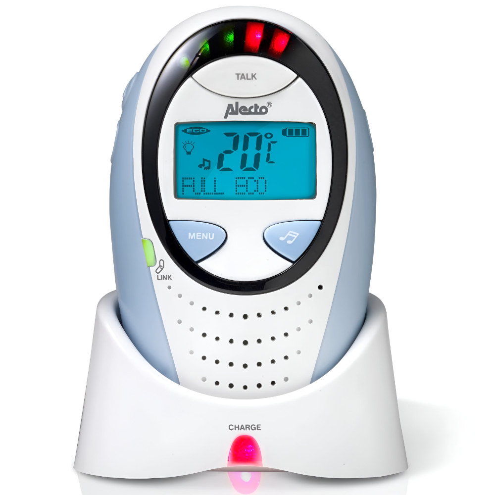 Alecto - Full Eco Dect baby monitor with display (from 50m to 300m)