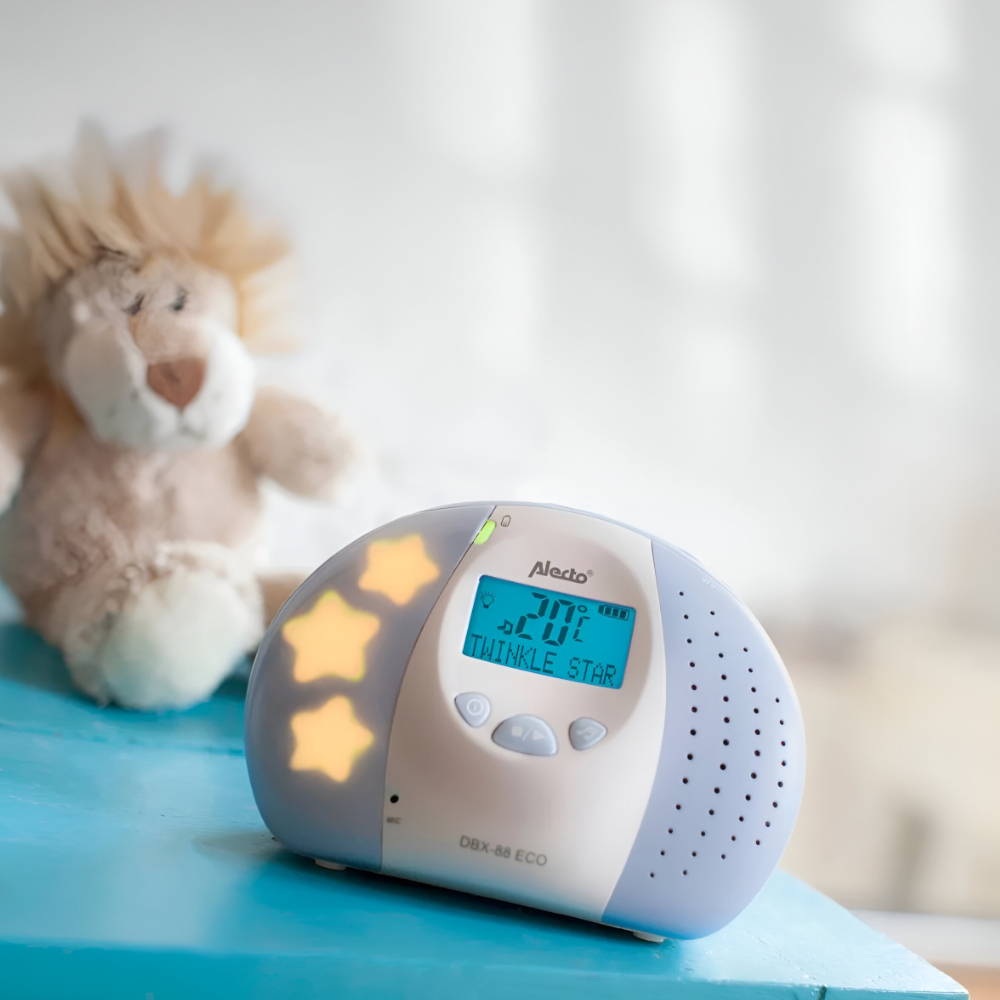 Alecto - Full Eco Dect baby monitor with display (from 50m to 300m)