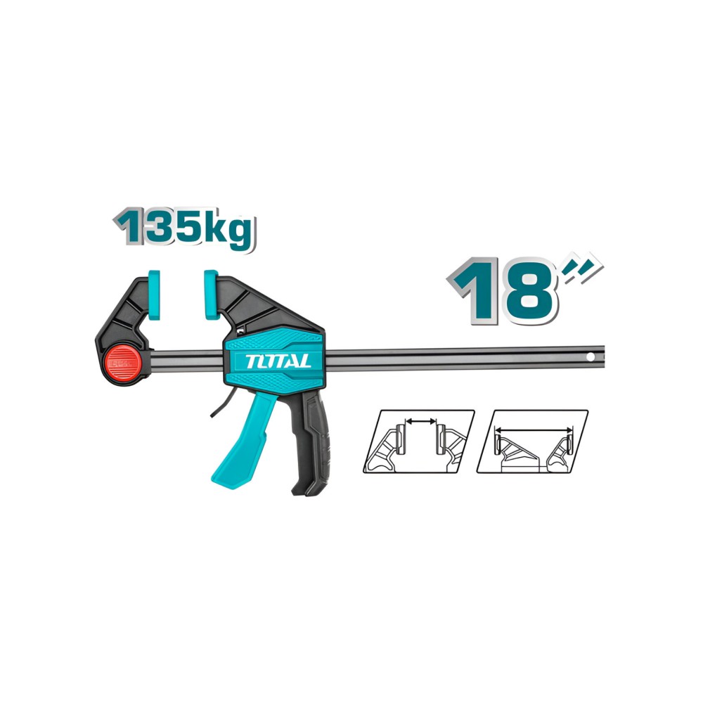 Total Quick bar clamps 18" / 80X450mm