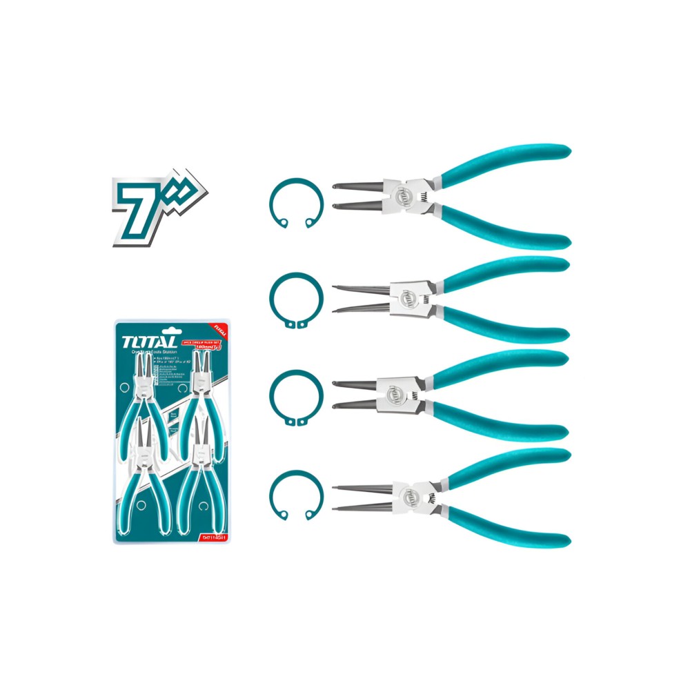 Total Circlip Plier Set 4Pcs