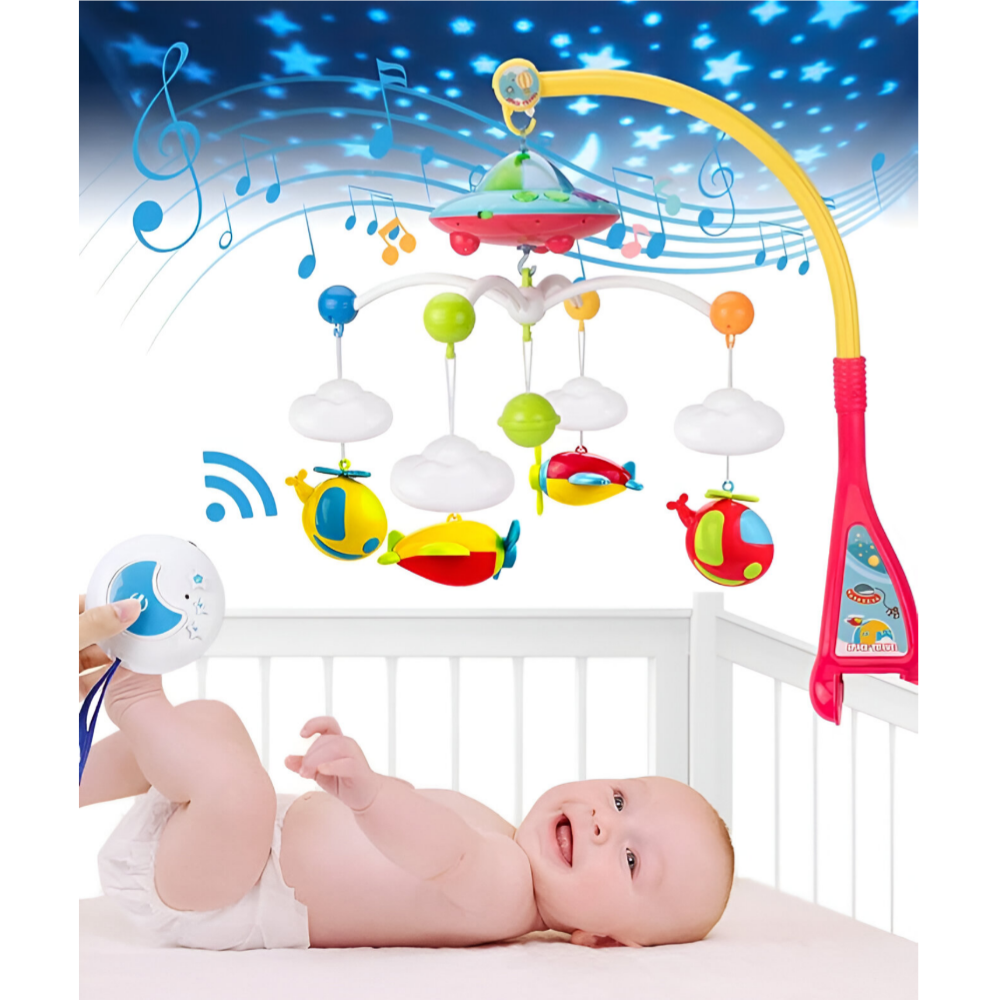 Huanger Baby Bed Bell Musical Mobile Crib Dreamful  