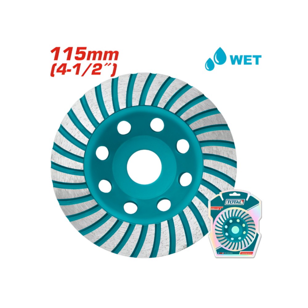 Total Egmented Turbo Cup Grinding Wheel 115mm