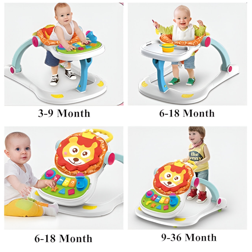 Huanger 4 In 1 Multi Functional Entertainer Baby Walker