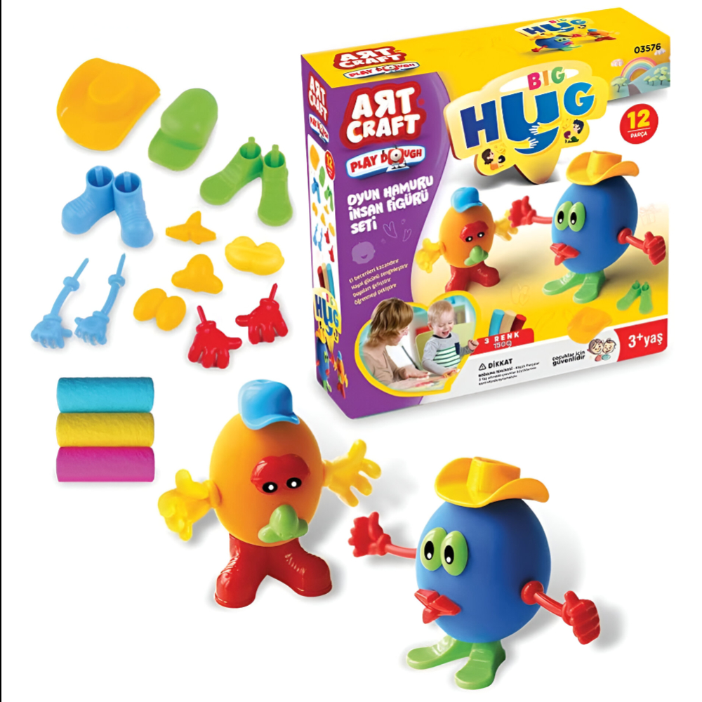 Art Craft - Big Hug Play Dough Human Figure Set for Kids