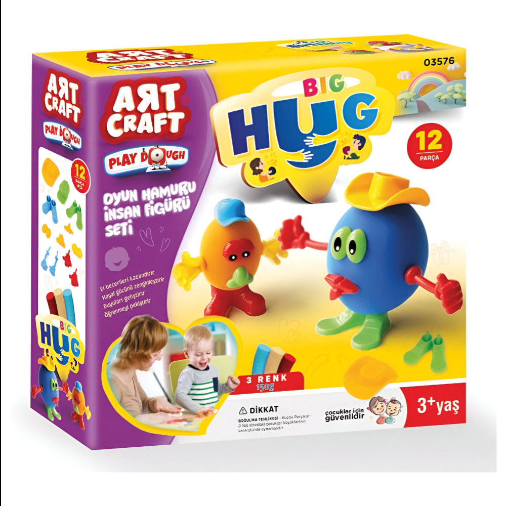 Art Craft - Big Hug Play Dough Human Figure Set for Kids