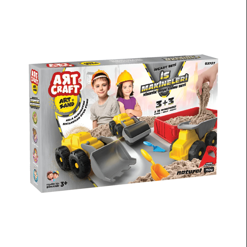 Art Craft - Working Machines Kinetic Play Sand Set