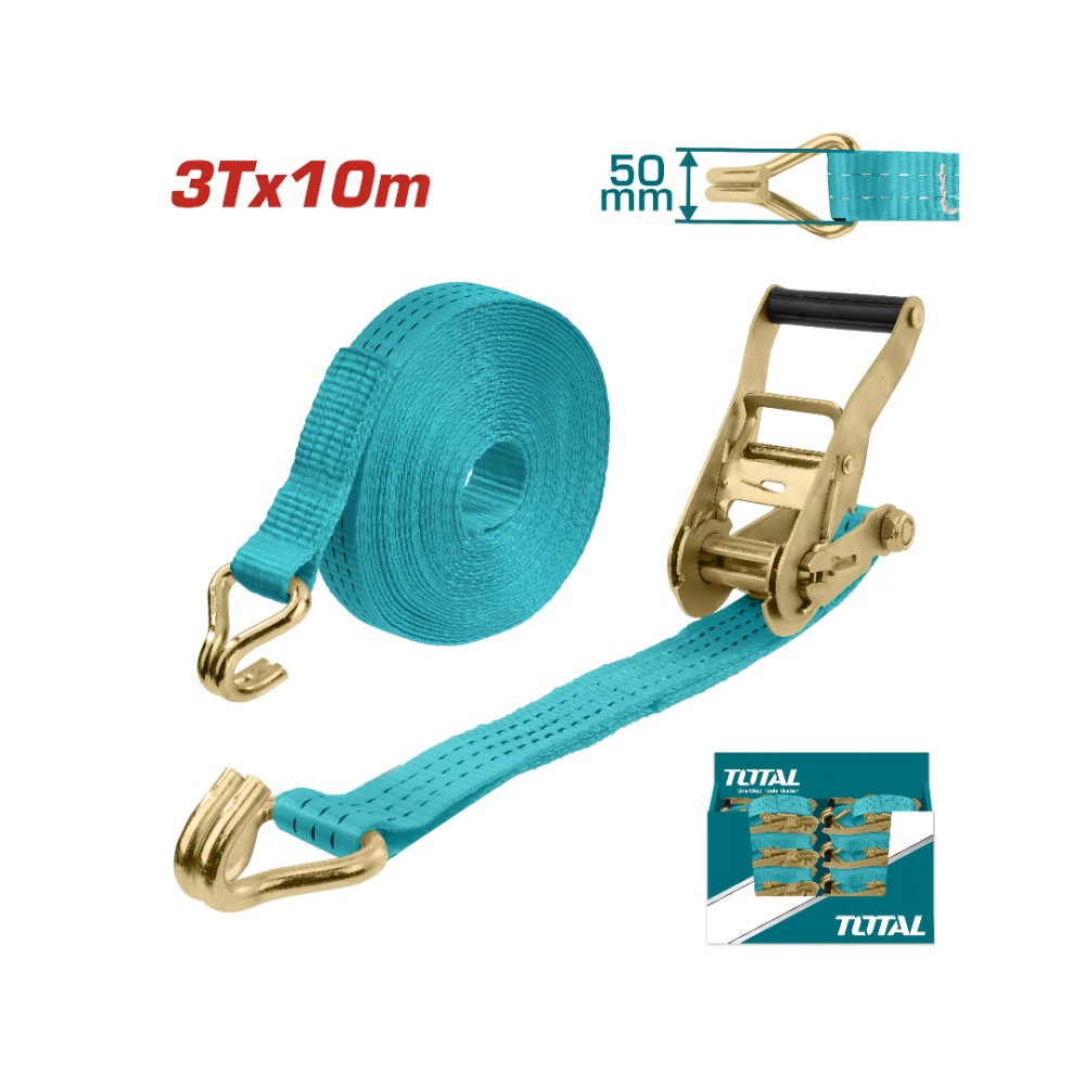 Total Ratchet Straps 3Ton 50MMX10M