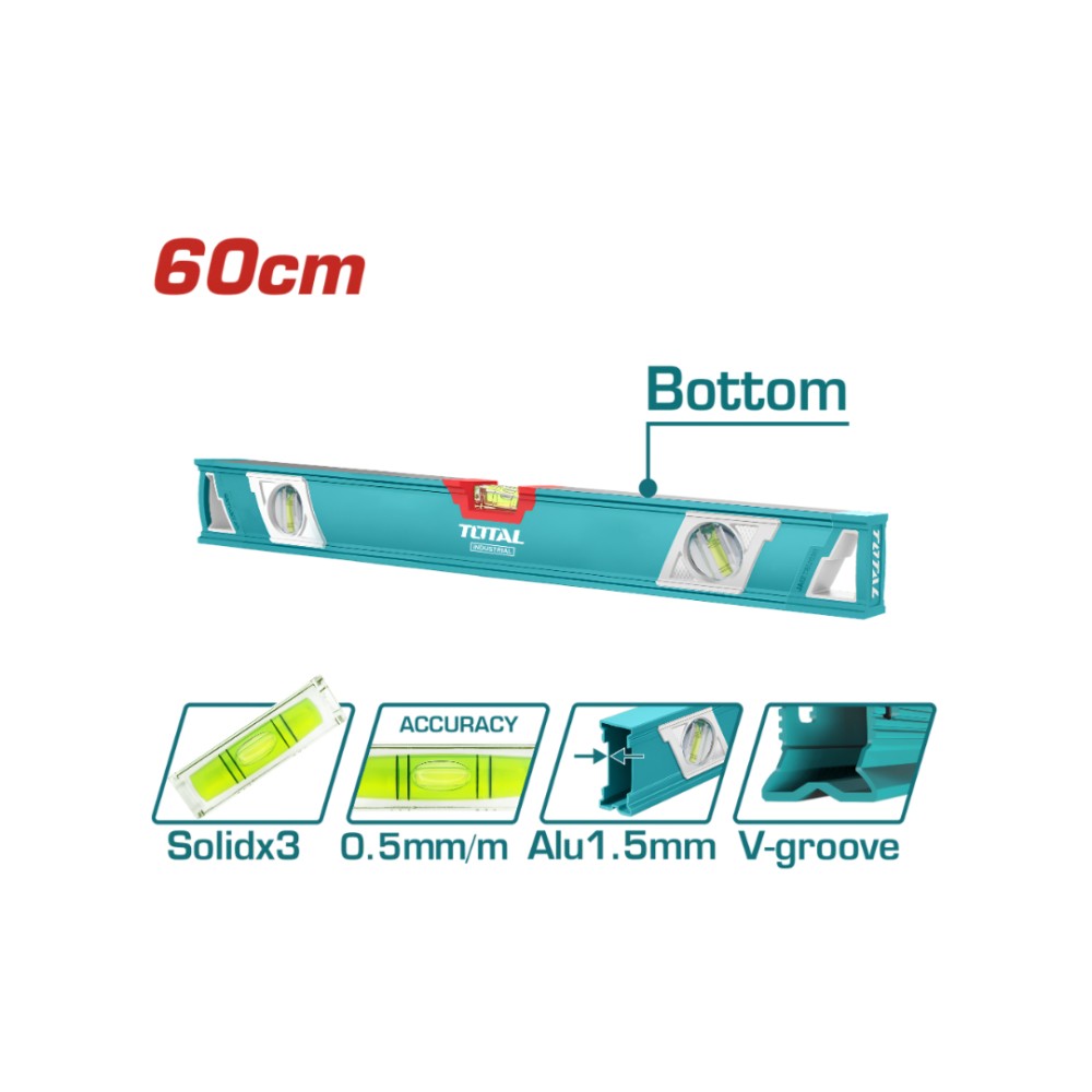 Total Spirit Level on the brominated surface 60cm