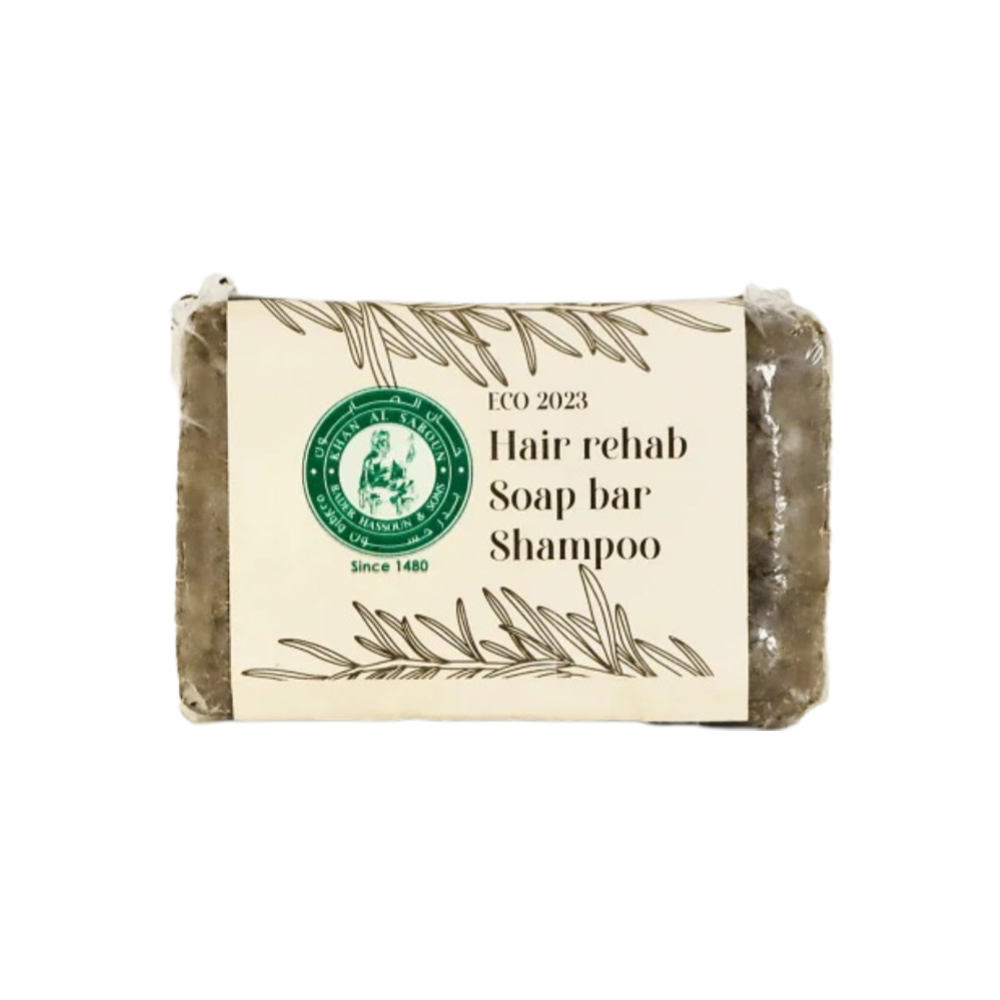 Khan-Saboun Rehab: Rosemary Shampoo Soap Bar 100g