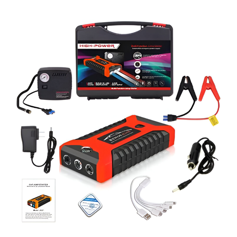 Hay-power Car jump starter & Wheel pump 99800mAh