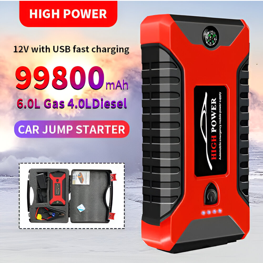 Hay-power Car jump starter & Wheel pump 99800mAh