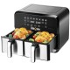 Black & Decker - Digital Dual Zone Air Fryer 4L+4L