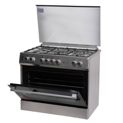 Flora - Cooker Wide 90cm 5 Gas Burners Inox