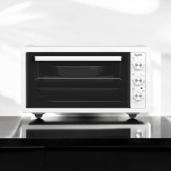 DYSIS-Electric Oven 45L White, Fan, Double Glass ,1400 Watt