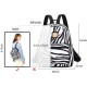 Casual Backpack - Zebra & Cow