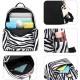 Casual Backpack - Zebra & Cow