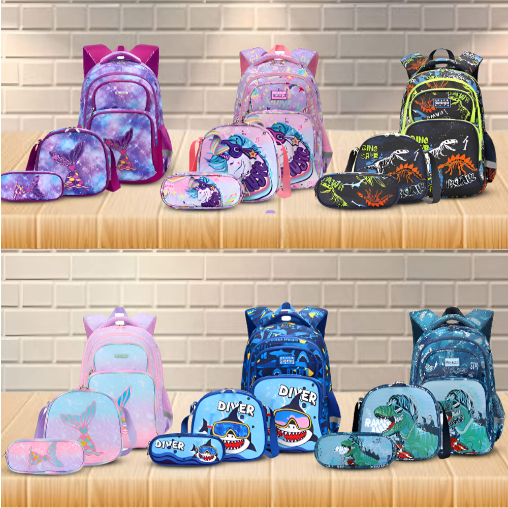 3-IN-1 School Backpack Set