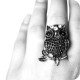 Resizable Owl-Shaped Ring NO.4