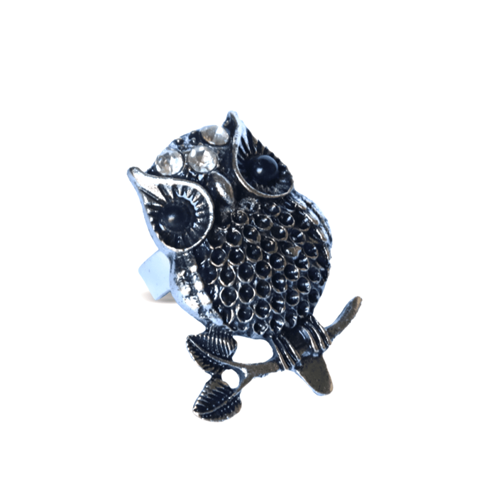 Resizable Owl-Shaped Ring NO.4