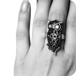 Resizable Owl-Shaped Ring NO.6