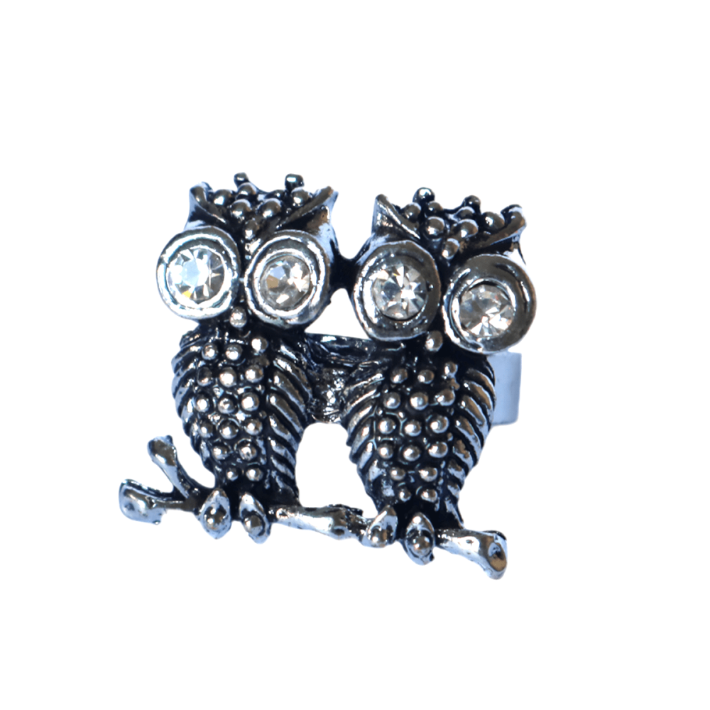 Resizable Owl-Shaped Ring NO.10