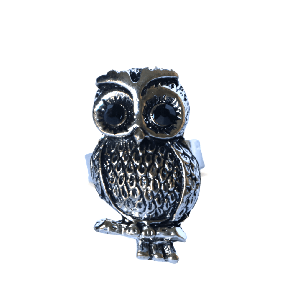 Resizable Owl-Shaped Ring NO.11