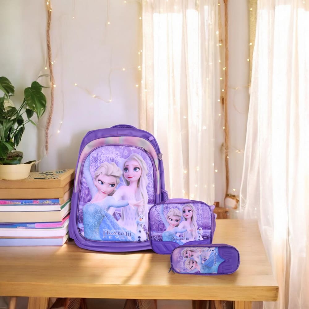 Elsa 3-In-1 Set School Backpack 