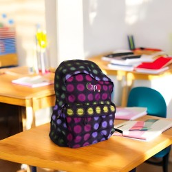 Capri School Backpack Colored Circle Collection