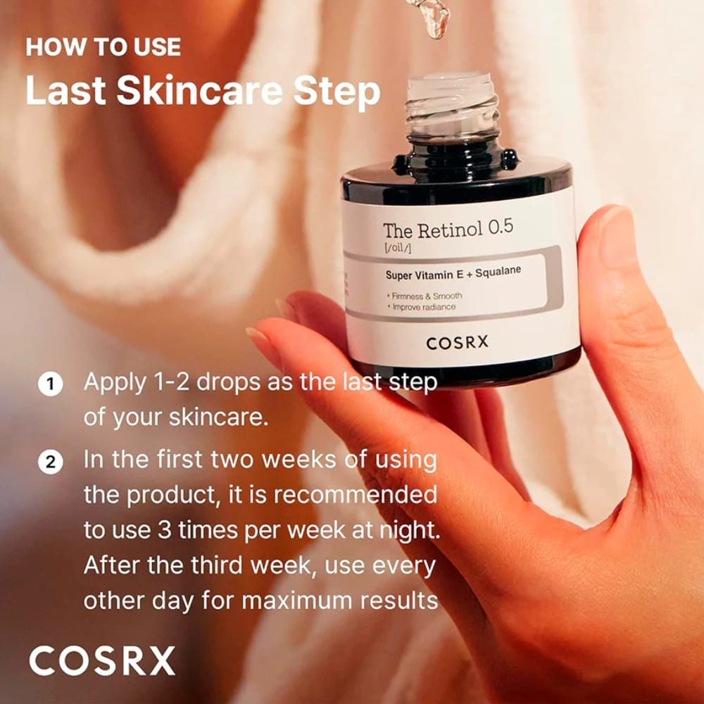 Cosrx - The Retinol 0.5 Oil 20ml - Korean Skin Care