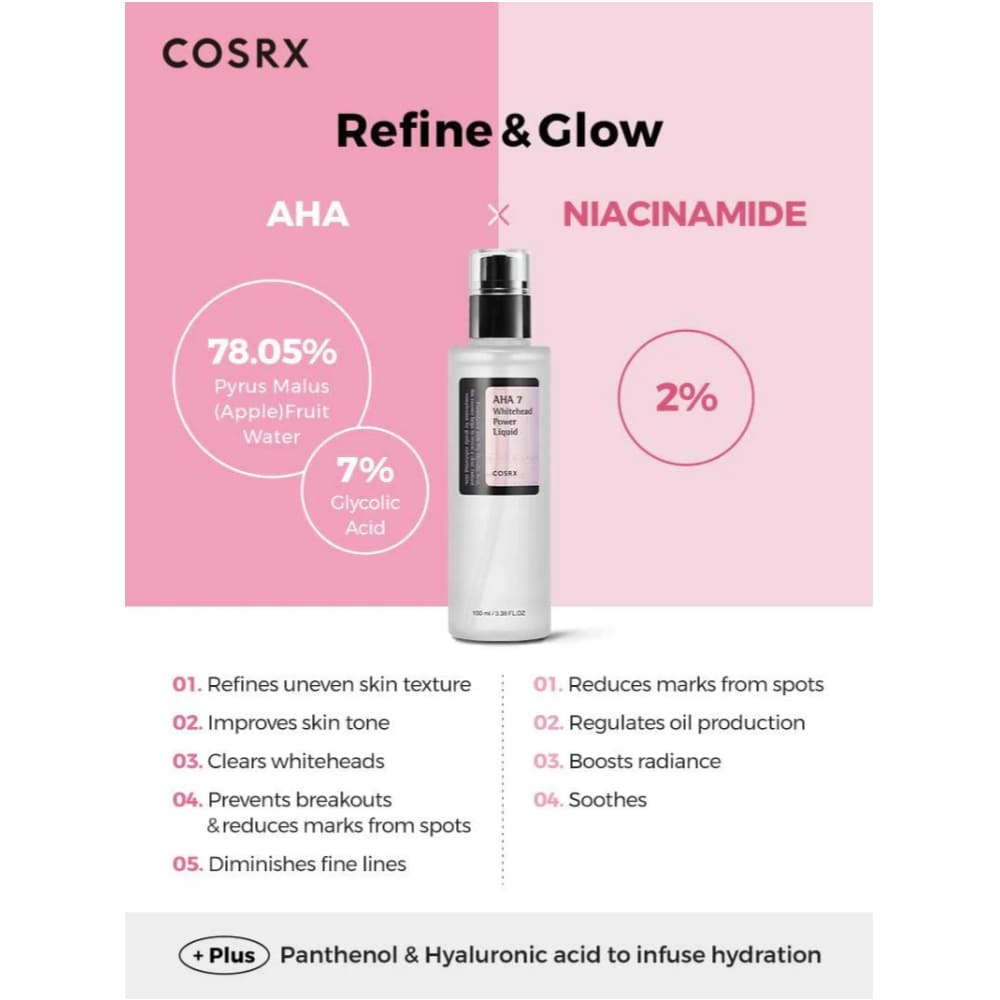 Cosrx - AHA 7 Whitehead Power Liquid 100ml - Korean Skin Care