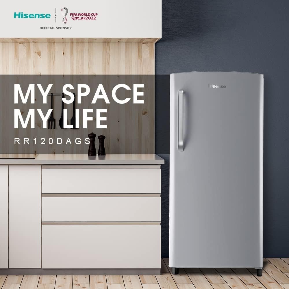 HISENSE 5CF Refrigerator 1 Door Defrost Silver