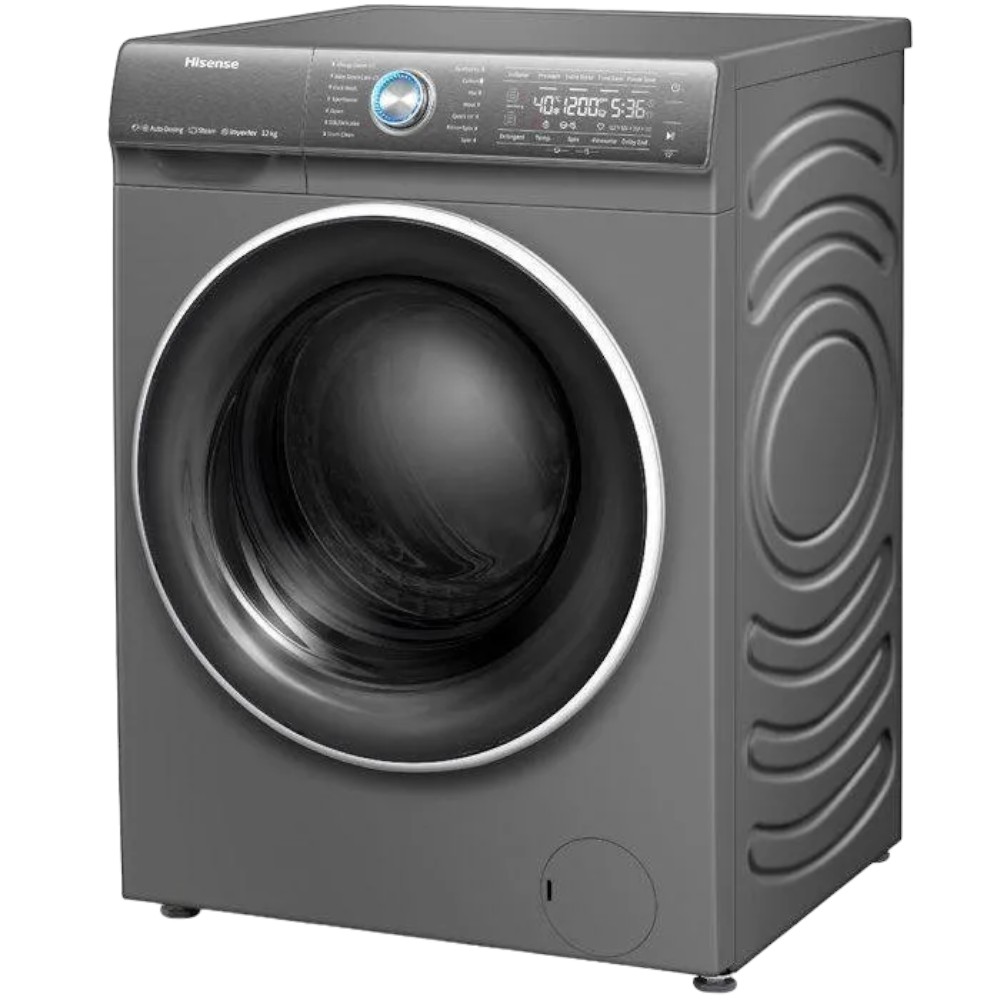 HISENSE Washer 12 Kg Front Load 1400RPM Silver