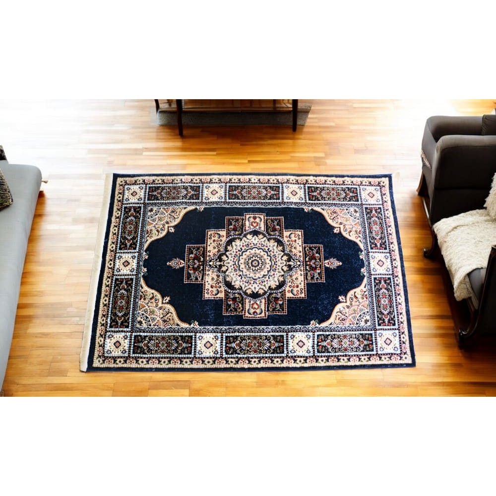 Imperial Medallion Shirazi  Navy Winter Carpet - 160x230 