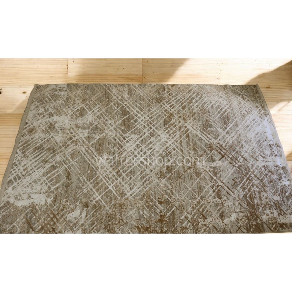 Rustic Web Winter Carpet , 200x280cm Vintage Cream Gold, Turkish Carpet with Belgian threads