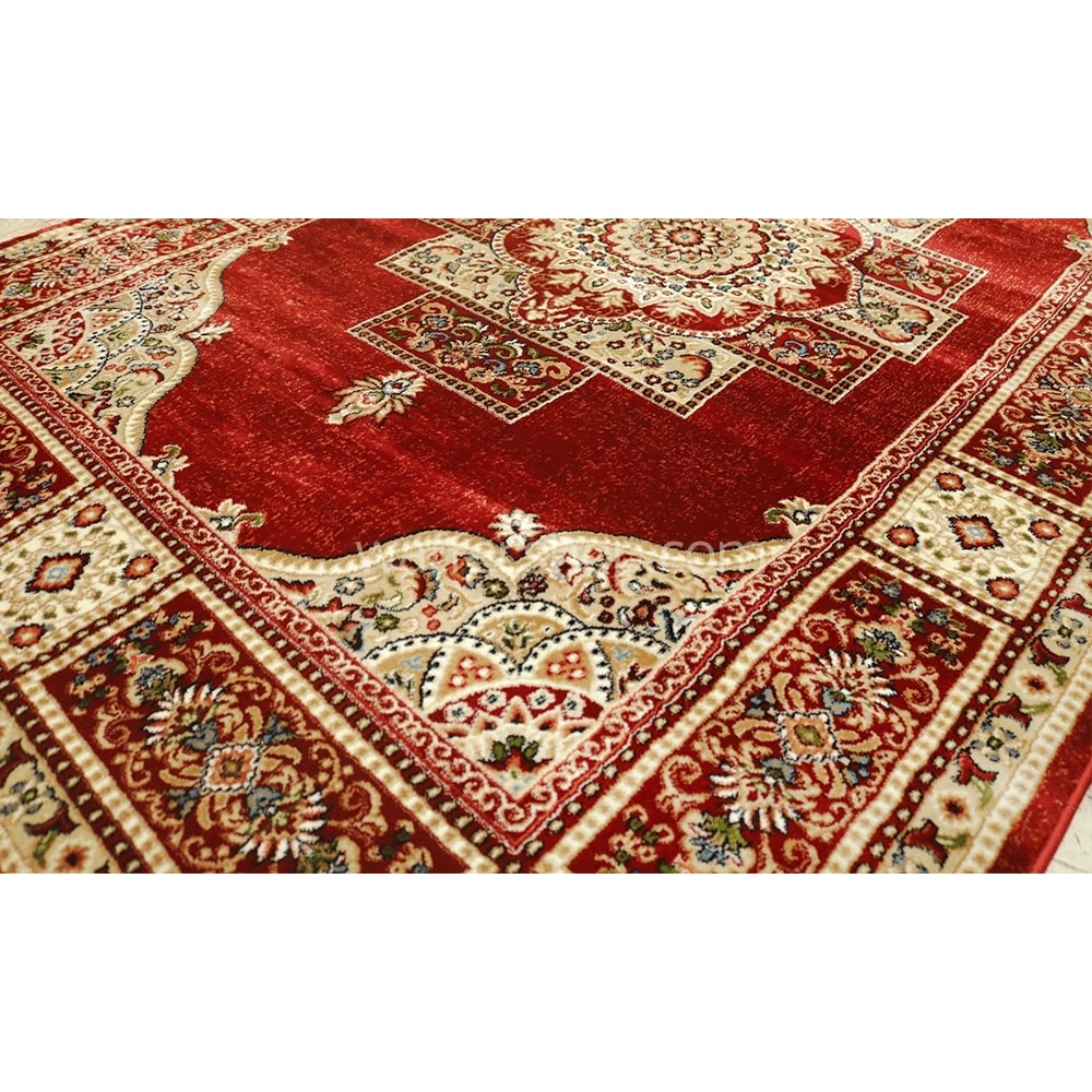 Imperial Medallion Shirazi Red Winter Carpet - 280x380cm